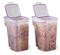 2-Pack (22.8 Cup) Airtight Flip-Top Lid BPA-Free Cereal Dispenser Storage Containers, Plastic Containers for Cereal, Rice, Snack, Dry Food, and Pantry Organisation